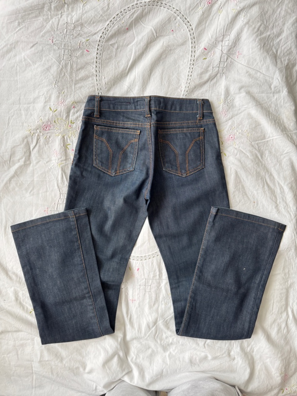 Miss Sixty Y2K Low Rise Straight Leg Model Off Duty Jeans Size 24 - Picture 5 of 10